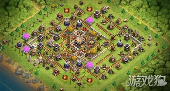 小部落使用 部落沖突11本防兩星小回字陣