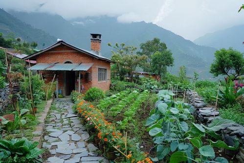 鄉村美麗的小屋高清攝影大圖 攝影圖 下載至來源處