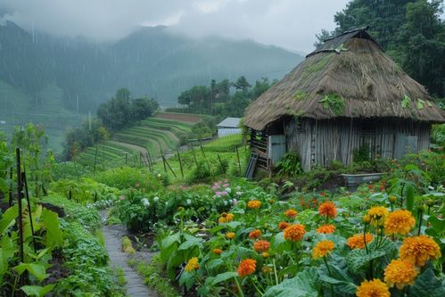 春天鄉(xiāng)村小屋圖片 攝影圖 下載至來源處