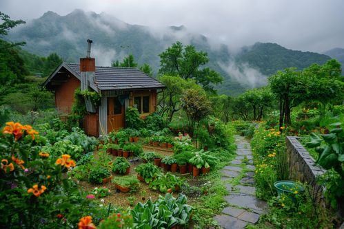 生態(tài)鄉(xiāng)村小屋高清攝影大圖 攝影圖 下載至來源處