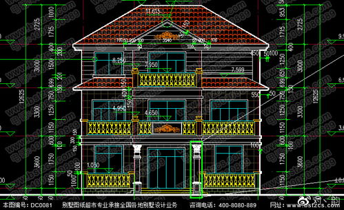 新農(nóng)村經(jīng)典三層住宅設(shè)計效果圖及施工圖